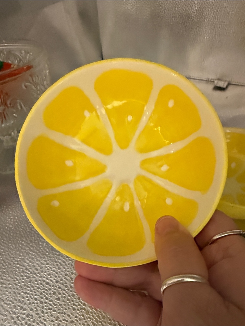 Smart Living Yellow Ceramic Citrus Bowls - Set of 2 - Picture 9 of 14